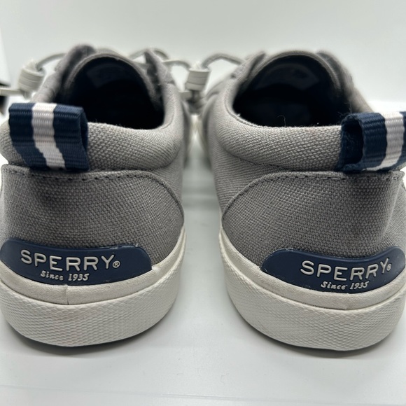 Sperry Top Sider Grey Slip On Canvas Casual - Picture 6 of 12